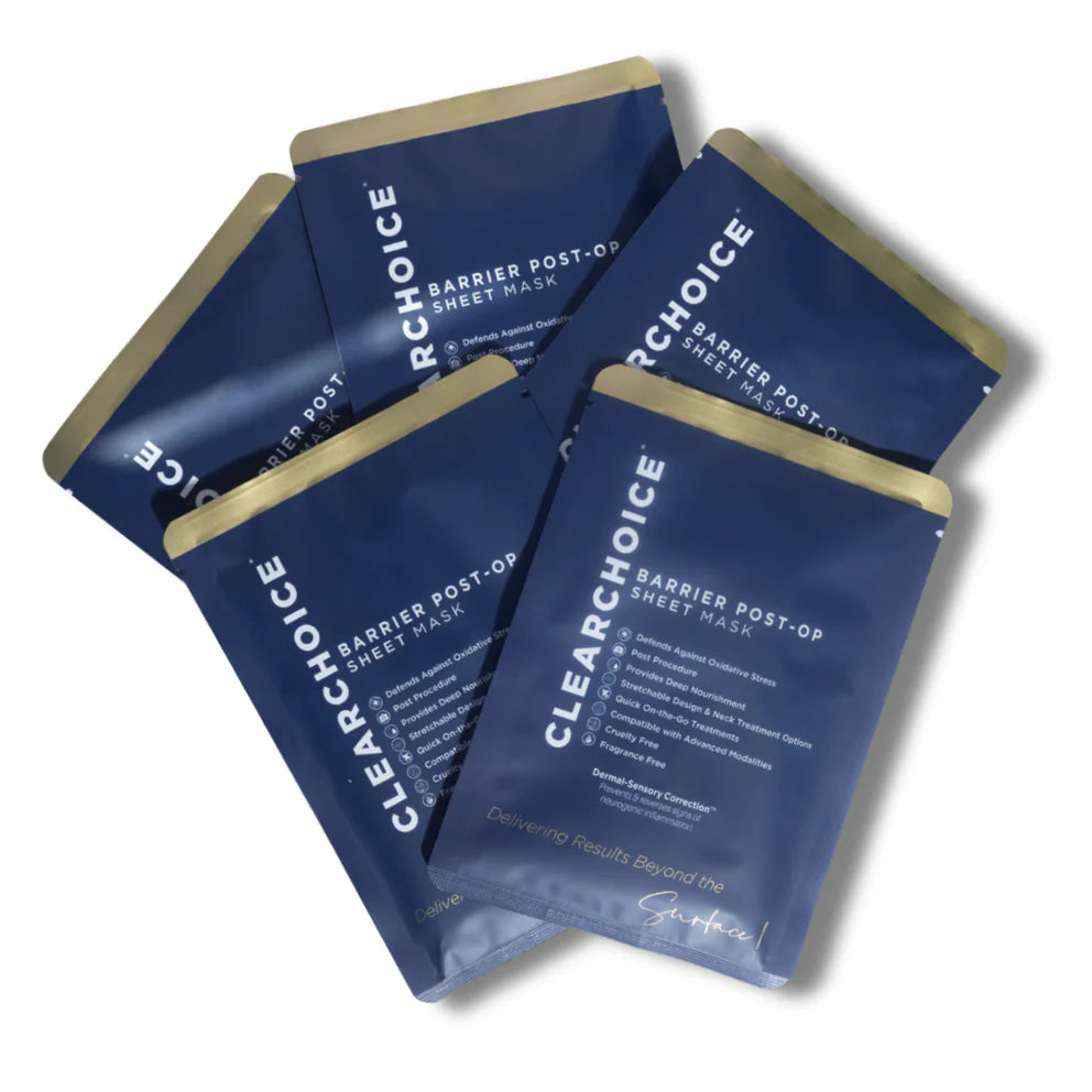 Clear Choice Barrier Post Op Sheet Mask - 5 pack
